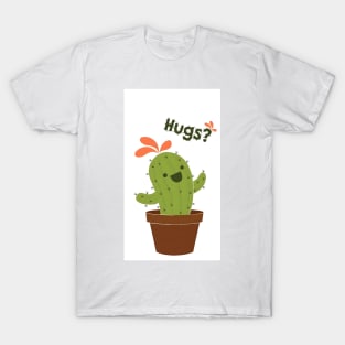 Cactus man gift art design T-Shirt